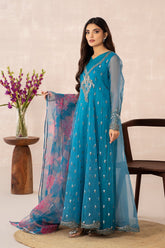 3-PC Embroidered Organza Shirt with Embroidered Organza Shirt with Trouser CMA22-032