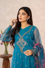 3-PC Embroidered Organza Shirt with Embroidered Organza Shirt with Trouser CMA22-032