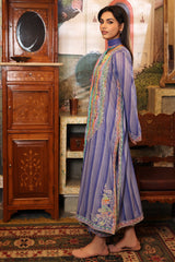 3-PC Unstitched Embroidered Lawn Shirt with Chiffon Dupatta and Trouser CS4-04