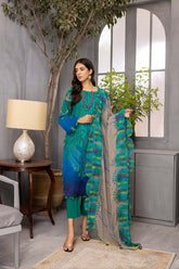 3-Pc Charizma Unstitched Embroidered Swiss Voil CSM22-13