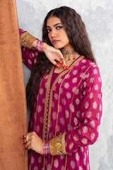 2-PC Staple Jacquard Shirt with Trouser CNP-3-247