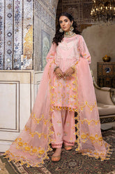3-Pc Unstitched Embroidered Lawn With Embellished Dupatta ED22-10