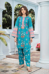 2 Pc Digital Printed Shirt With Cotton Shalwar CPM22-62