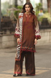 3-pc Unstitched Embroidered Printed Staple DSCW5-23