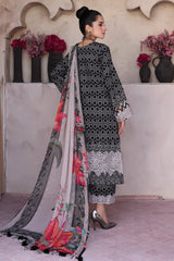 3-PC Unstitched Embroibered Lawn Shirt with Printed Chiffon Dupatta CCS4-11