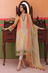 3-PC Unstithced Sequins Embroidered Lawn Collection AG4-06