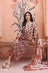 3-PC Unstithced Sequins Embroidered Lawn Collection AG4-09
