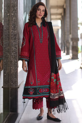 3-PC Unstitched Embroidered Khaddar Collection with Dyed Wool Shawl CNW4-03