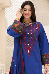 3-PC Embroidered Lawn Shirt with Chiffon Dupatta and Trouser CNP-4-07