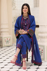 3-PC Embroidered Lawn Shirt with Chiffon Dupatta and Trouser CNP-4-07