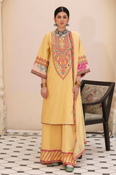 3-PC Embroidered Lawn Shirt with Chiffon Dupatta and Trouser CNP-4-010