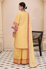 3-PC Embroidered Lawn Shirt with Chiffon Dupatta and Trouser CNP-4-010