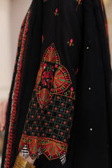 3-PC Embroidered Cotton Shirt with Chiffon Dupatta and Trouser CNP-4-06