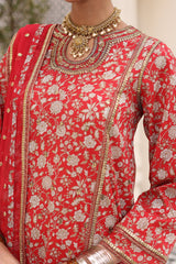 3-PC Embroidered Cotton Shirt with Chiffon Dupatta and Trouser CNP-4-01