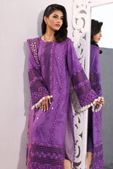 3-Pc Unstitched Embroidered & Handwork Lawn Collection ED4-04