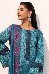 3-Pc Unstitched Embroidered & Handwork Lawn Collection ED4-02