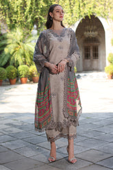 3-PC Unstitched Embroidered Printed Lawn Collection CMR5-07