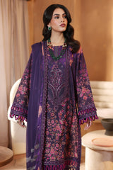 3-Pc Unstitched Printed Embroidered Lawn Shirt With Printed Chiffon Dupatta CRS4-05