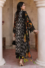 3-PC Unstitched Embroibered Lawn Shirt with Printed Chiffon Dupatta CCS4-13
