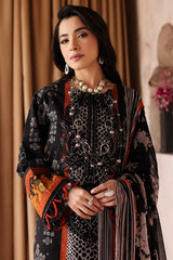 3-PC Unstitched Embroibered Lawn Shirt with Printed Chiffon Dupatta CCS4-16