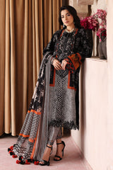 3-PC Unstitched Embroibered Lawn Shirt with Printed Chiffon Dupatta CCS4-16