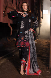 3-PC Printed Khaddar Shirt with Printed Khaddar Dupatta SUIT CPW4-02 P