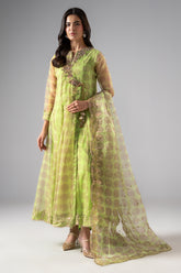3-PC Printed Organza CMA-6-063