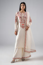 3-PC Embroidered Raw-Silk CMA-6-315