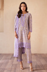 3-PC Embroidered Lawn Shirt with Embroidered Chiffon Dupatta and Trouser CNP-4-S06