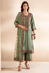 3-PC Stitched Embroidered CMA-6-369