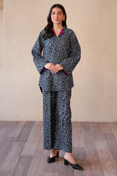 2-PC Printed Raw-Silk Suit CPM-4-S50