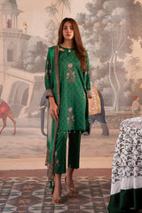 3-PC Unstitched Printed Lawn Shirt with Chiffon Dupatta and Trouser CP4-21