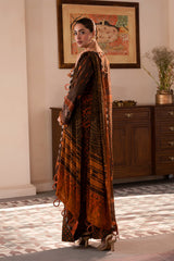 3-PC Unstitched Printed Lawn Shirt with Chiffon Dupatta and Trouser CP4-13