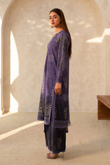 3-PC Unstitched Printed Lawn Shirt with Chiffon Dupatta and Trouser CP4-19