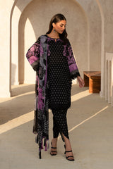 3-PC Unstitched Printed Lawn Shirt with Chiffon Dupatta and Trouser CP4-10