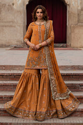 3-PC Embroidered Chiffon Suit CMA-6-225