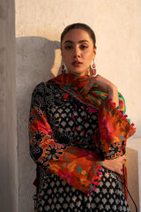 3-PC Unstitched Printed Lawn Shirt with Chiffon Dupatta and Trouser CP4-25
