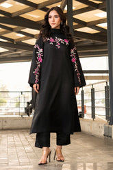 3-PC Embroidered Raw-Silk Suit CNP-5-096