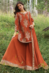 Embroidered Raw Silk CMA-6-441