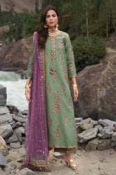 Embroidered Raw Silk CMA-6-446