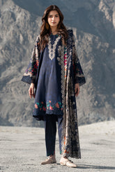 3-PC Unstitched Embroidered Linen Collection ANW7-14