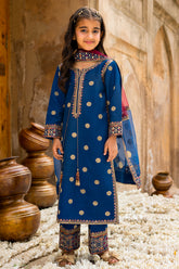 3-PC Embroidered Raw-Silk CKP-6-368