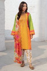 3-PC Unstitched Embroidered Printed Lawn Collection CRO5-06