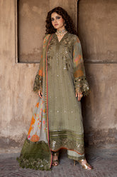 3-PC Unstitched Embroidered Chiffon Collection VSLW6-05