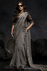 3-PC Stitched Premium Saree Collection CSS6-01P