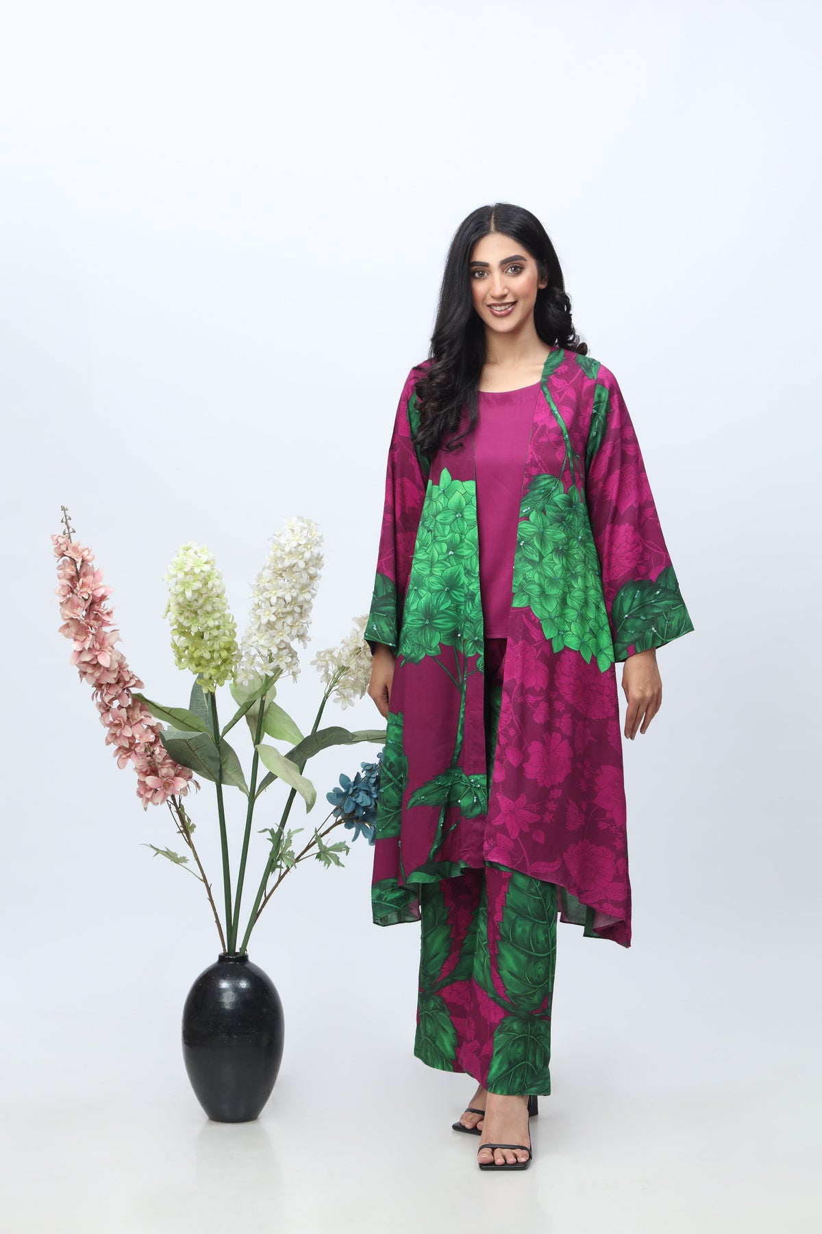 3-PC Raw-Silk Shirt with Trouser CPM-3-213