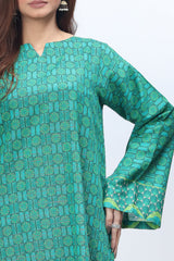 2-PC Printed Khaddar Shirt with Trouser SCPM-3-005-R1 GREEN