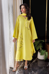 3-PC Embroidered Lawn Shirt with Chiffon Dupatta and Trouser ED-4-033