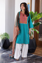 3-PC Printed Lawn Shirt with Chiffon Dupatta and Trouser CNP-4-031