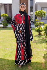 2-PC Printed Cotton Shirt with Chiffon Dupatta CPM-4-029